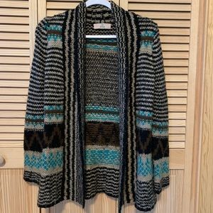 Black & Tan Knit Sweater